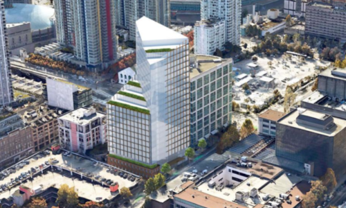 Render of 550 Cambie St Office Tower